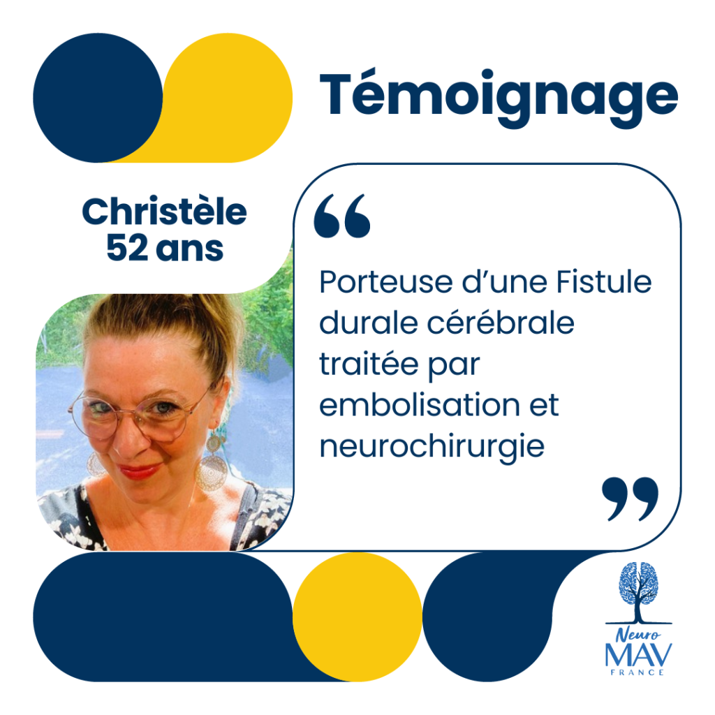 Christèle, sa vie avec une Fistule durale cérébrale (lecture de 5min)
