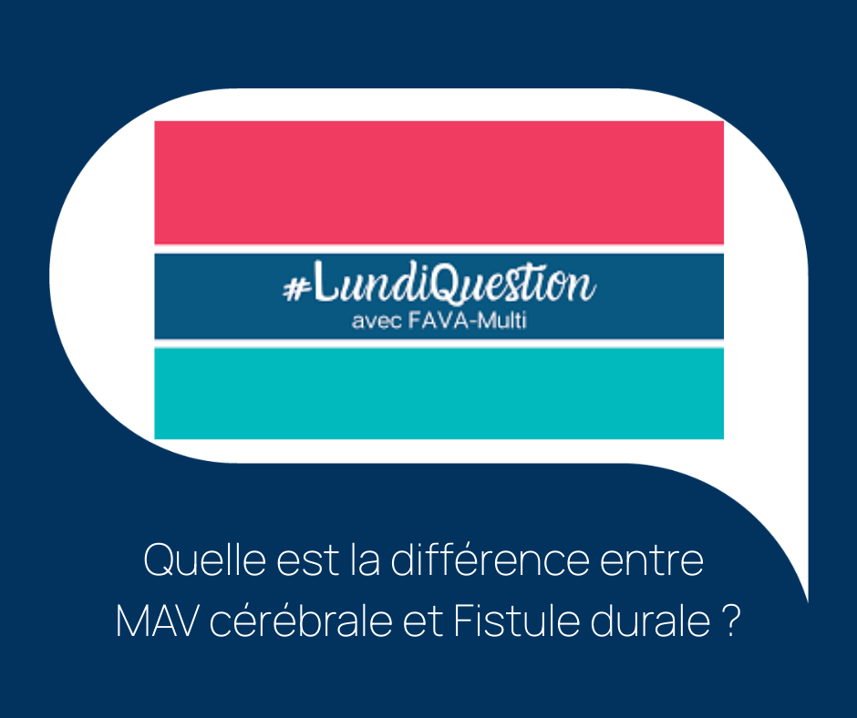 LUNDI QUESTION « Quelle est la différence entre MAV cérébrale et fistule durale ? »